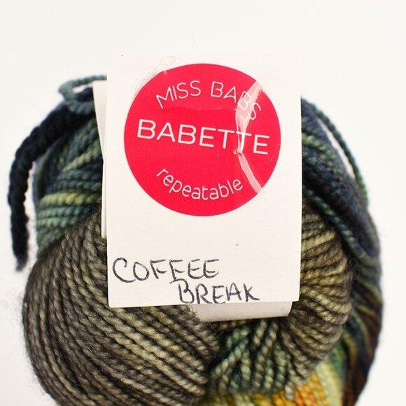 Miss Babs Babette Yummy 2-Ply Fingering Yarn SW Merino 400 Yards Coffee Break - Picture 3 of 4